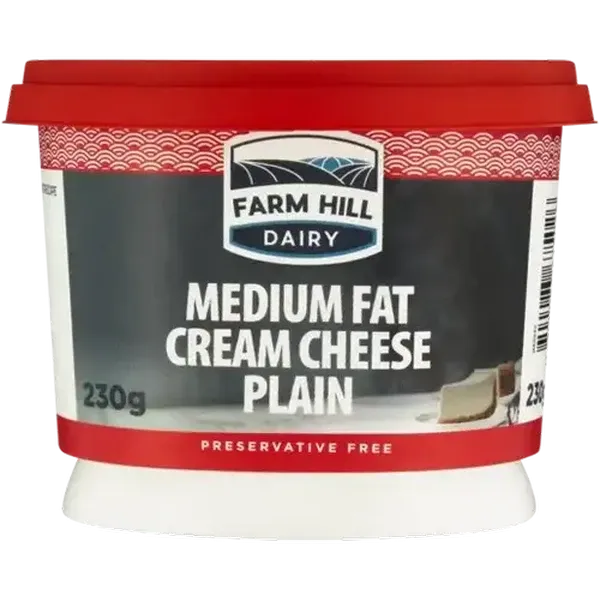 Farm Hill Dairy Plain Medium Fat Cream Cheese 230g