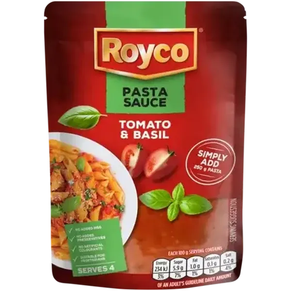 Royco Tomato & Basil Pasta Sauce 400g