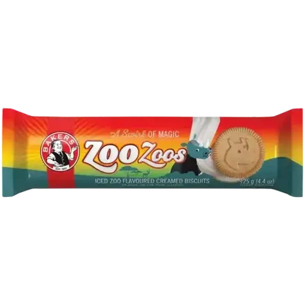 Bakers Zoo Zoos Iced Zoo Flavoured Creamed Biscuits 125g