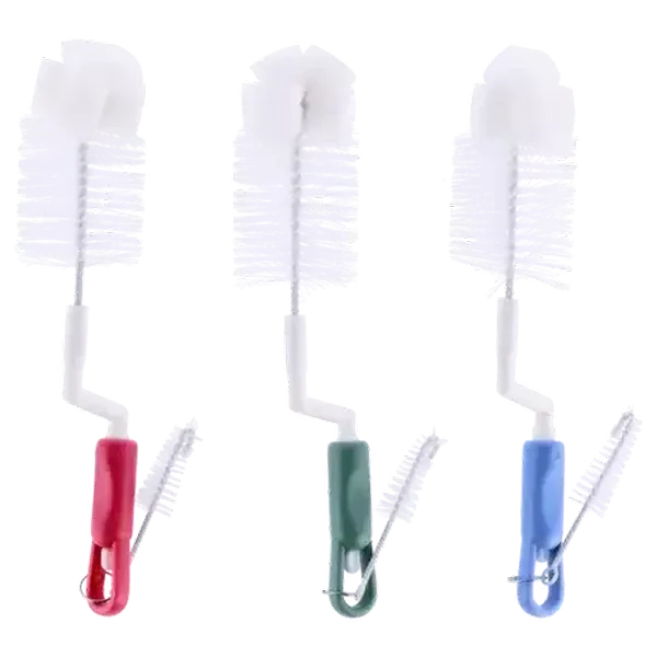 Jolly Tots Bottle & Teat Cleaning Brush Set 0 Months+ (Colour May Vary)