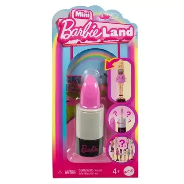 Barbie Mini BarbieLand Fashionistas Dolls, 1.5-inch Mini Dolls in Lipstick Tube, Surprise Reveal (S…