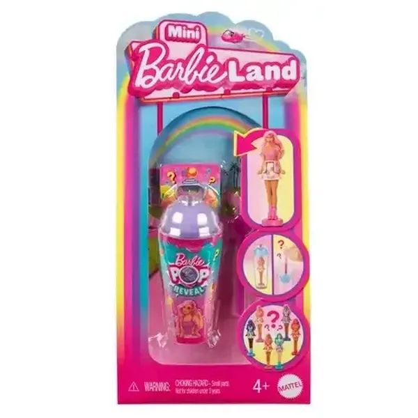 Barbie Mini BarbieLand Pop Reveal Dolls, 1.5-inch Mini Doll with Surprise Reveal & Sensory Play Pie…