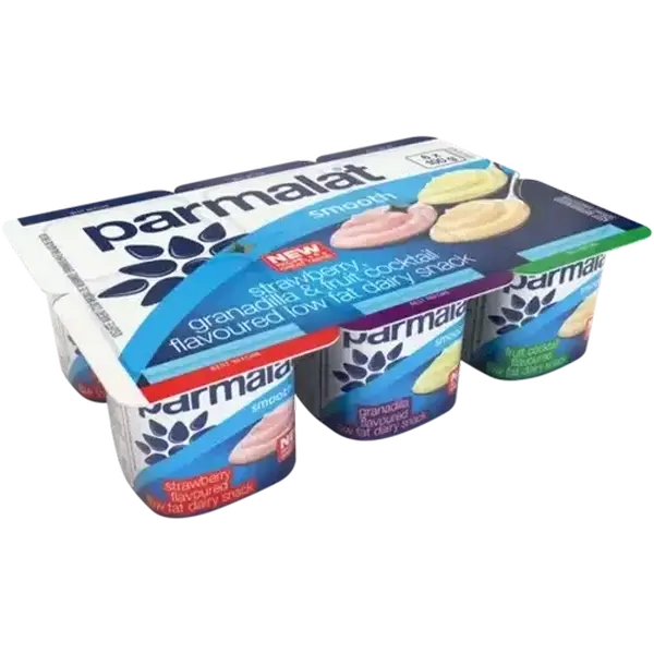 Parmalat Assorted Smooth Low Fat Dairy Snack 6 x 100g