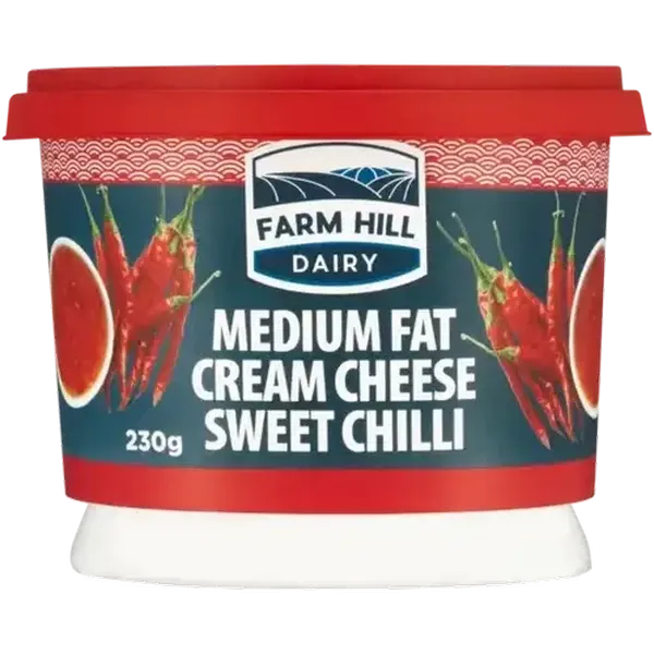 Farm Hill Dairy Sweet Chilli Medium Fat Cream Cheese 230g
