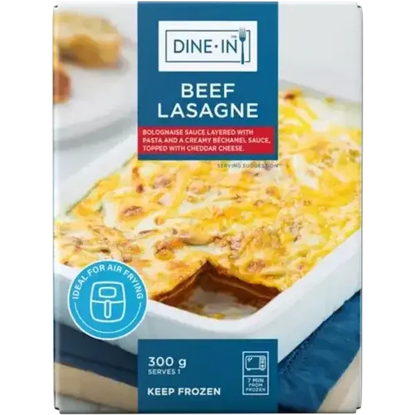 Dine-In Frozen Beef Lasagne 300g