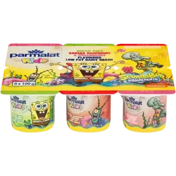 Parmalat Kids Assorted Flavoured Low Fat Dairy Snack 6 x 100g