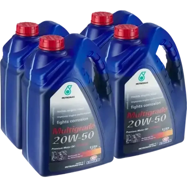 Engen Multigrade 20W-50 Premium Motor Oil 4 x 5L