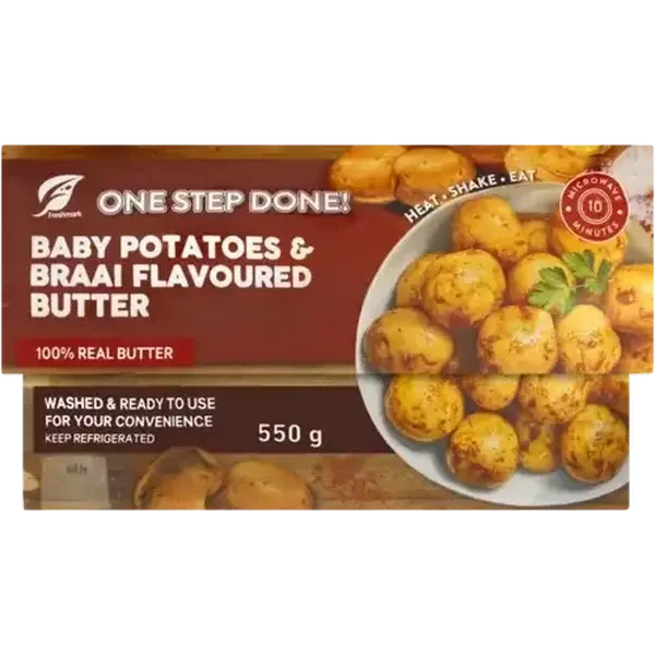 Baby Potatoes & Braai Flavoured Butter 550g