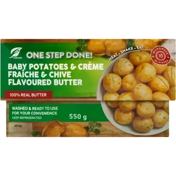 Baby Potatoes & Crème Fraîche & Chive Flavoured Butter 550g