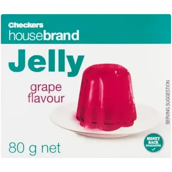 Checkers Housebrand Grape Flavour Jelly 80g
