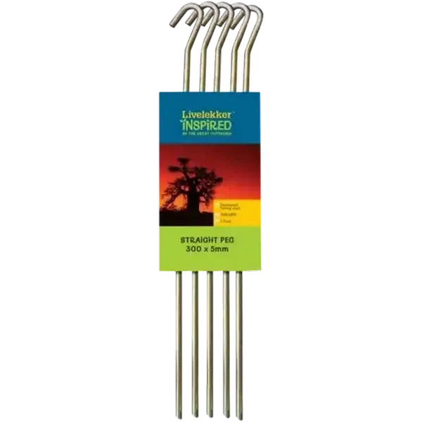 Livelekker Steel Straight Pegs 5-Pack
