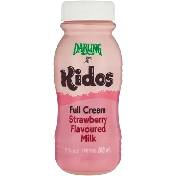 Darling Kidos Strawberry Flavoured Full Cream Milk 200ml