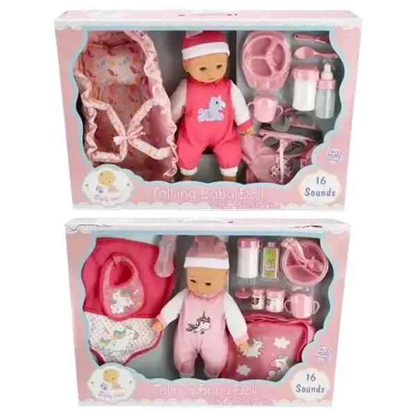 Baby Love Deluxe Boxed Doll with Sound 35cm (Colour May Vary)
