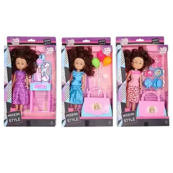 Fashion Girl Boxed Doll With Accessories 24cm (Design May Vary)