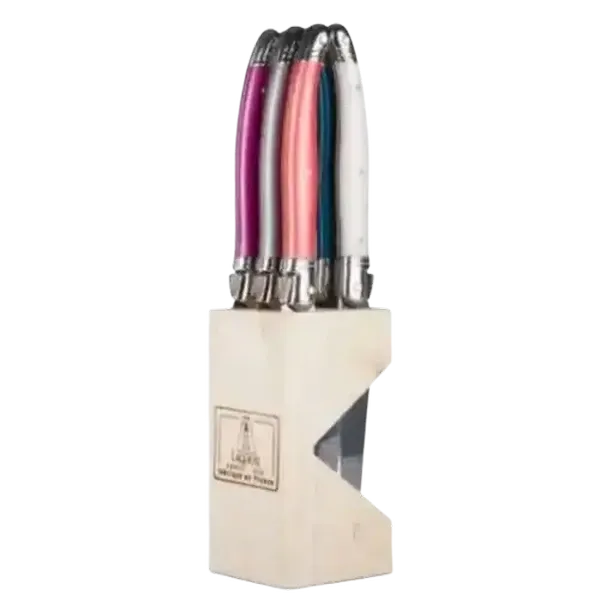 Laguiole Victoria Knife Block Set 6 Piece