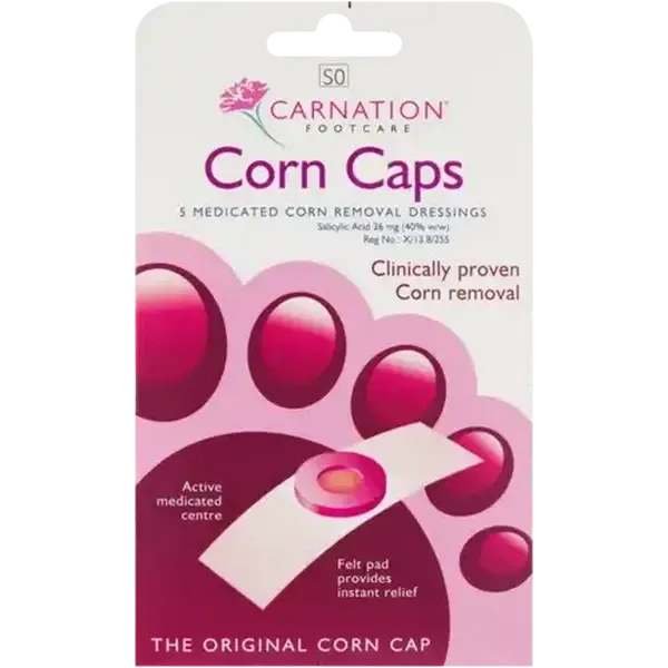 Carnation Footcare Corn Removal Caps 5 Pack