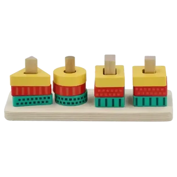 Fisher-Price Wooden Shape Stacker 13-Pieces
