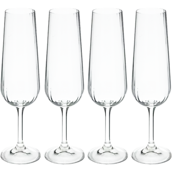 Maison Forine Anna Champagne Flute Glasses 4-Pack