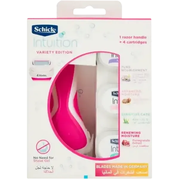 Schick Intuition Variety Edition Razor with Cartridges 5 Piece