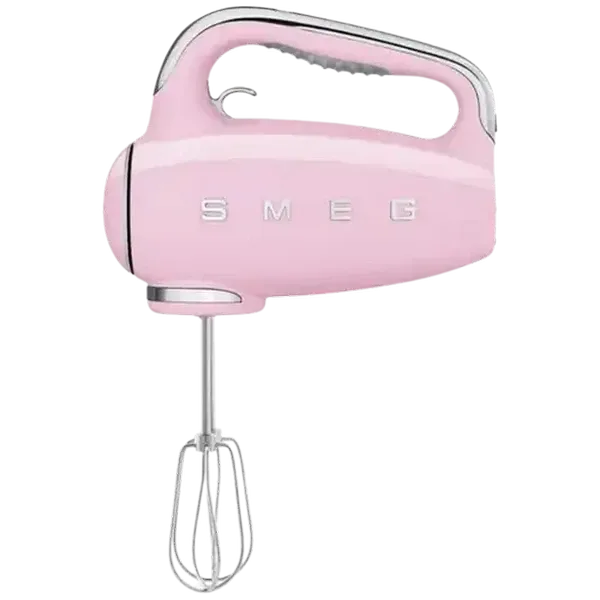 Smeg Glossy Pastel Pink Retro Hand Mixer 250W