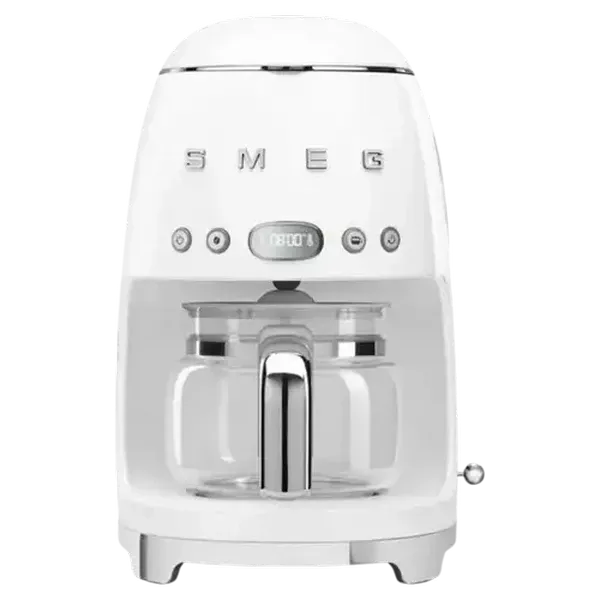 Smeg White Retro Filter Coffee Machine 1050W