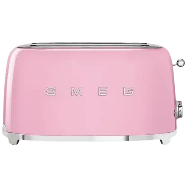 Smeg Pastel Pink Retro 4-Slice Toaster 1500W