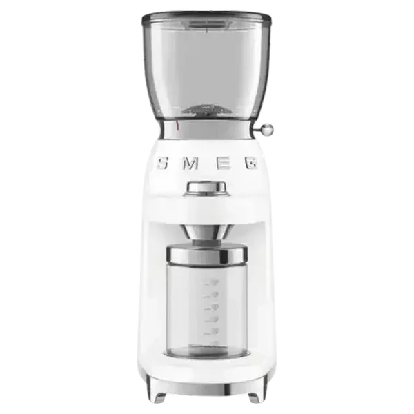Smeg Glossy Ice White Retro Coffee Grinder 150W