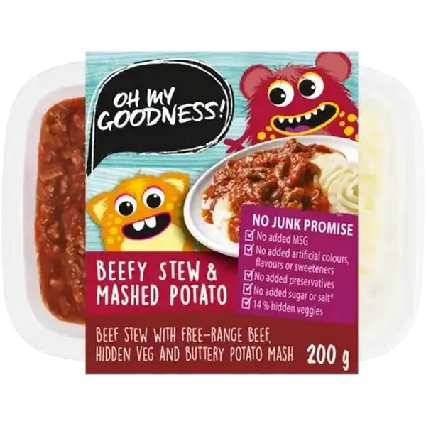 Oh My Goodness! Beefy Stew & Mashed Potato Ready Meal 200g