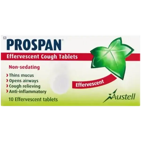 Prospan Effervescent Cough Tablets 10 Pack