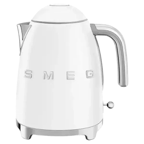 Smeg Matte White Retro Electric Cordless Kettle 1.7L