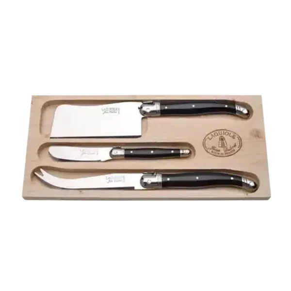 Laguiole Tonic Grey Cheese Knife Set 3 Piece