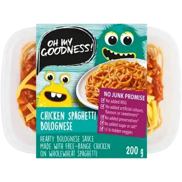 Oh My Goodness! Chicken Spaghetti Bolognese Ready Meal 200g
