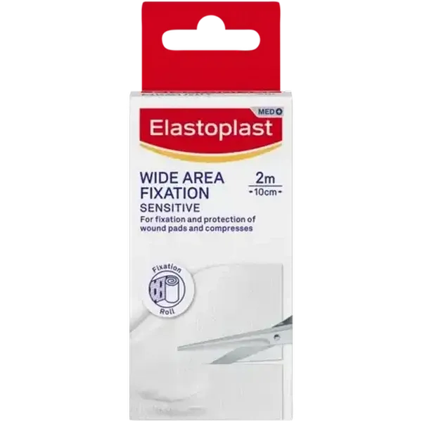 Elastoplast White Sensitive Wide Area Fixation Roll 2m