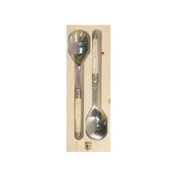 Laguiole Ivory Salad Server Set  2 Piece