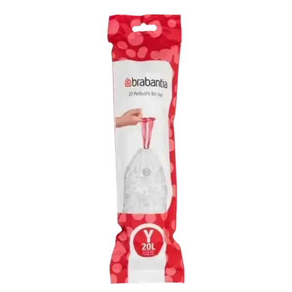 Brabantia PerfectFit Bin Bags Y/20L (20 Bags per Roll)