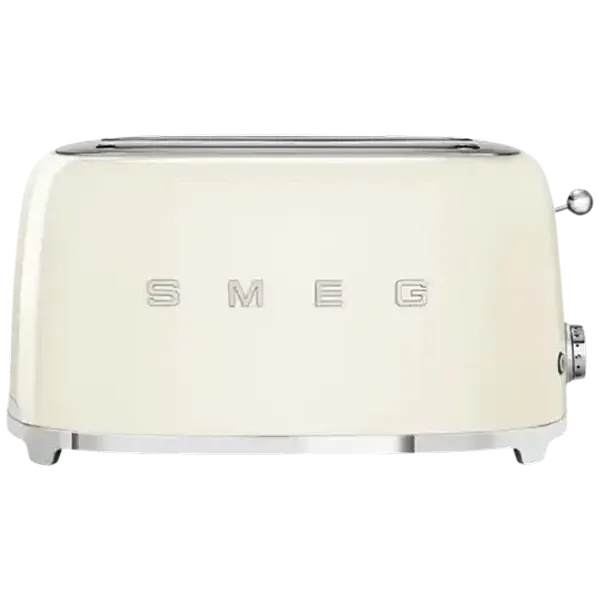 Smeg Vintage Cream Retro 4-Slice Toaster 1500W