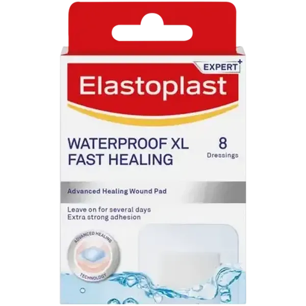 Elastoplast Expert+ Waterproof Fast Healing Dressings 8 Pack