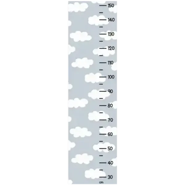 StickIt Designs Blue Clouds Height Chart