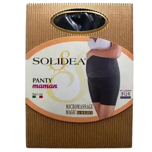 Solidea Panty Maman Solid Black Maternity Shorts Medium