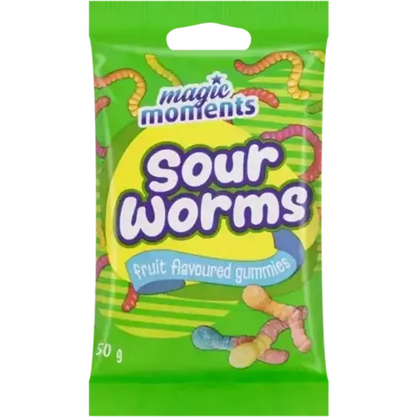 Magic Moments Sour Worms 50g