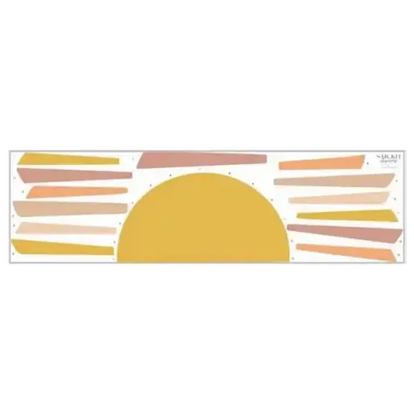 StickIt Designs Yellow Sunrise Peel & Stick Wall Stickers