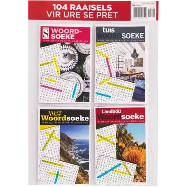 Sarie Landbou Woordsoeke Tydskrift 4 Stuk (Cover May Vary)