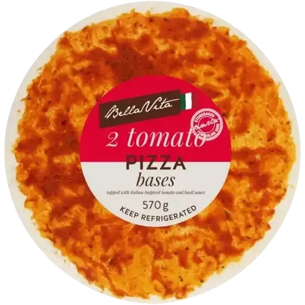 Bella Vita Tomato Pizza Bases 2 Pack