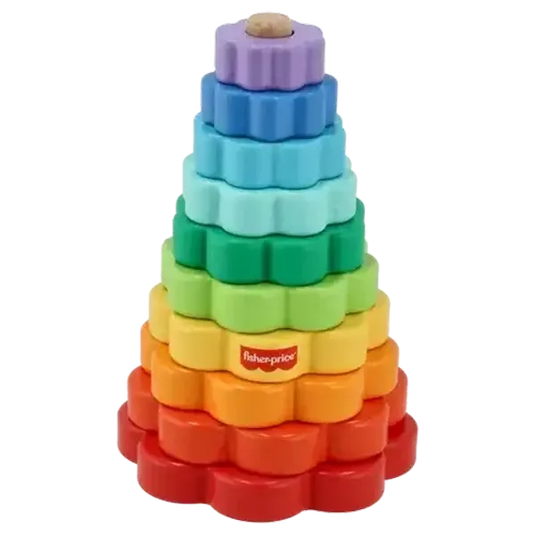 Fisher-Price Wooden Ring Stacker 10-Piece