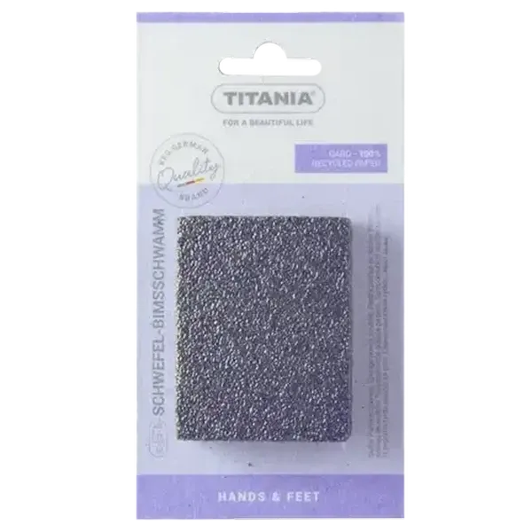 Titania Sulfur Pumice Sponge Black