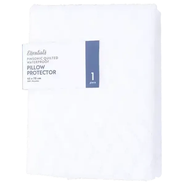 Essentials White Quilted Waterproof Pillow Protector