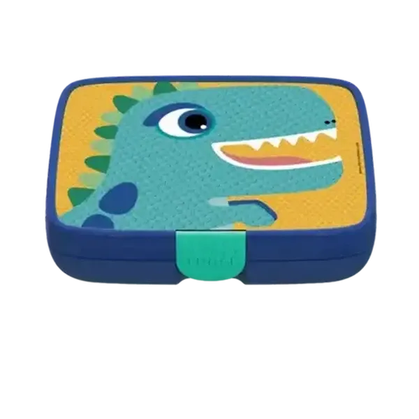 CRUNCHBOX Blue Dinosaur Lunch Box
