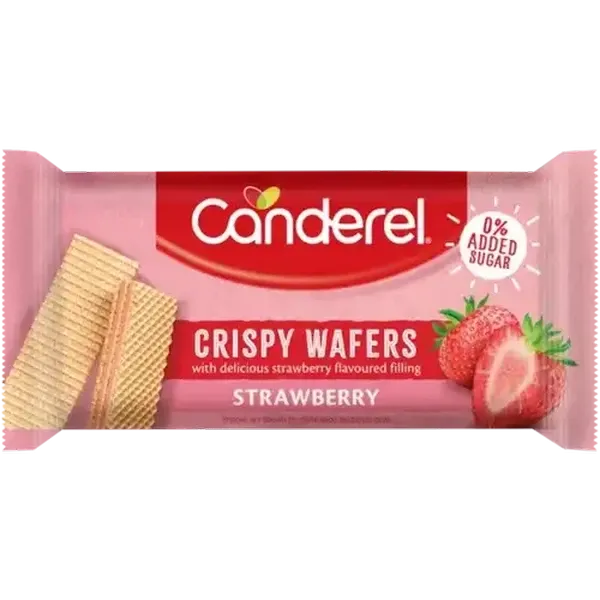 Canderel Strawberry Flavoured Crispy Wafers 45g