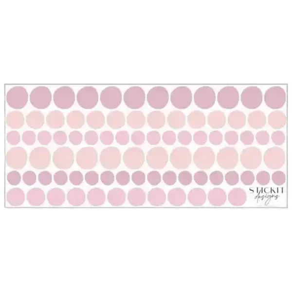 StickIt Designs Pink Odd Shaped Dots Peel & Stick Wall Stickers