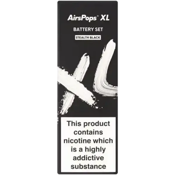 AirsPops XL Stealth Black Battery Set 1s (Non-Refundable. Non-Returnable.)